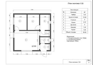 Дом 36м&sup2;, 1-этажный, участок 12 сот.  
