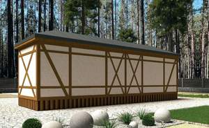 Дом 33м&sup2;, 1-этажный, участок 0 сот.  