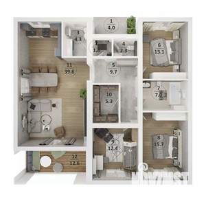 Дом 111м&sup2;, 1-этажный, участок 10 сот.  