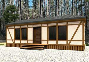 Дом 33м&sup2;, 1-этажный, участок 0 сот.  