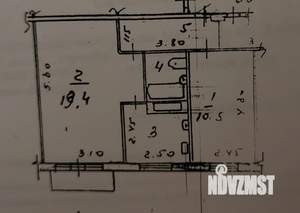 2-к квартира, вторичка, 44м2, 3/5 этаж