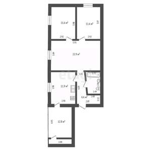 3-к квартира, вторичка, 82м2, 3/4 этаж