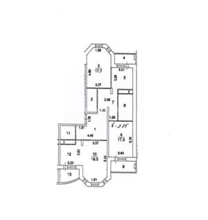 4-к квартира, вторичка, 112м2, 12/12 этаж