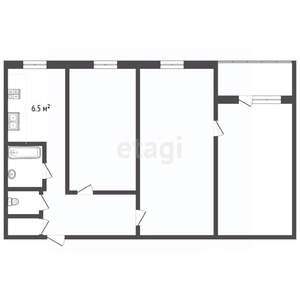 3-к квартира, вторичка, 59м2, 3/9 этаж