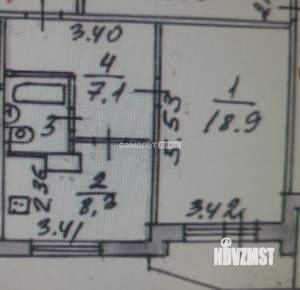 1-к квартира, вторичка, 38м2, 7/15 этаж