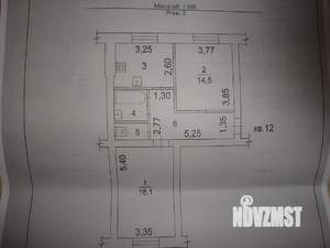 2-к квартира, вторичка, 56м2, 3/3 этаж