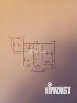 3-к квартира, вторичка, 71м2, 4/7 этаж