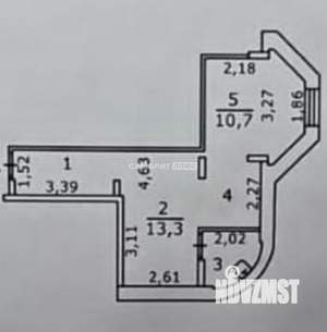 Студия квартира, вторичка, 39м2, 16/16 этаж