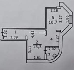 Студия квартира, вторичка, 39м2, 16/16 этаж