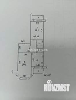 2-к квартира, вторичка, 66м2, 7/11 этаж