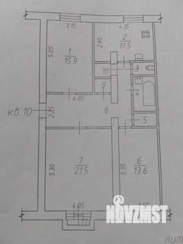 3-к квартира, вторичка, 85м2, 2/2 этаж