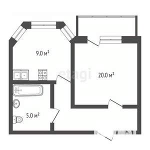 1-к квартира, вторичка, 36м2, 12/12 этаж