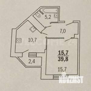 1-к квартира, вторичка, 40м2, 3/11 этаж