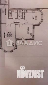 2-к квартира, вторичка, 70м2, 8/15 этаж