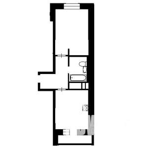 1-к квартира, вторичка, 37м2, 4/5 этаж