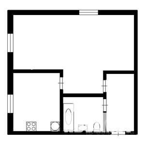 1-к квартира, вторичка, 33м2, 1/3 этаж