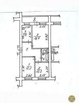 3-к квартира, вторичка, 65м2, 7/9 этаж