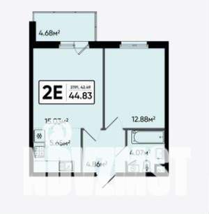 2-к квартира, вторичка, 41м2, 13/17 этаж