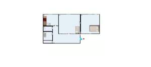 2-к квартира, вторичка, 54м2, 2/5 этаж