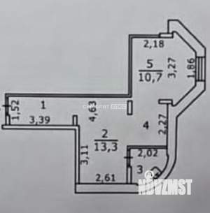 Студия квартира, вторичка, 39м2, 16/16 этаж