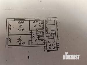 2-к квартира, вторичка, 42м2, 1/2 этаж