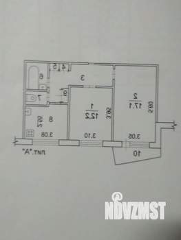 2-к квартира, вторичка, 50м2, 5/9 этаж