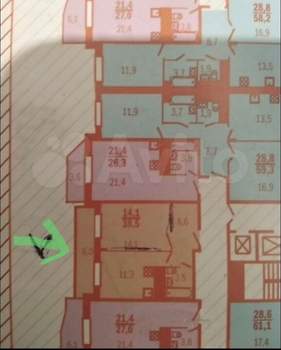 1-к квартира, вторичка, 39м2, 10/10 этаж
