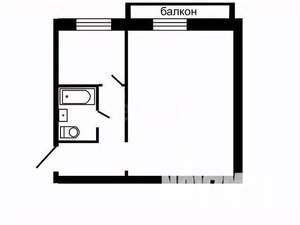 1-к квартира, вторичка, 34м2, 4/5 этаж